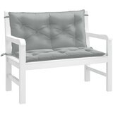  The Living Store Blazina za vrtno klop 2 kos melanž sv. siva 100x50x7 cm blago - Blazina Za Vrtno Klop, (21469291) Cene