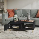  Stolić za kavu crni 90 x 60 x 35 cm od konstruiranog drva | Eponuda.ba