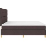  LED Box Spring Krevet Tamno smeđa 200 x 200 cm tkanina | shoptok.hr