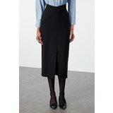 Trendyol Black Fitted Shirt Detail Maxi Woven Dress | Eponuda.ba
