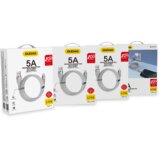 Dudao samonavijalni kabel USB - USB tipa C 5 A 1 m | Shoptok.si