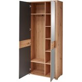 XORA garderobna omara barve grafita, hrast artisan | Shoptok.si