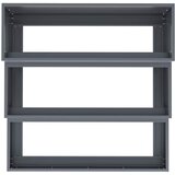  Vrtna saksija Antracit 90 x 90 x 35 cm Čelična vrata | Eponuda.com