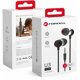 Premium Sound U3 slušalke 3,5 mm mini jack črne