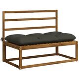  Jastučić za klupu VIANEN 100% poliester Antracit - Antracit 110 x 60 x 12 cm | shoptok.hr