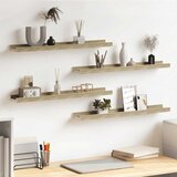  Zidne police 4 kom bijele i boja hrasta sonome 60 x 9 x 3 cm | shoptok.hr