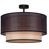  Duolla - Plafonski luster WOOD BOHO 1xE27/15W/230V, prečnik 45 cm, crna/bež | Eponuda.com