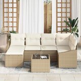  Vrtni set za objed s jastukom s pohranom 7 pcs Bež i krema | Eponuda.com
