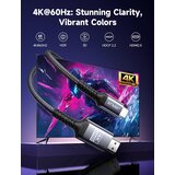 JSAUX visokohitrostni usb-c v hdmi kabel za prenos slike – 2 m odprta embalaža | Shoptok.si