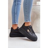 PS1 Stylish sneakers on a massive platform black Vallexia Cijene