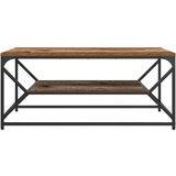  Kavna miza s policami Star les 90x50x40 cm - Inženirski les, (22008694) | Shoptok.si