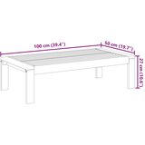 Vrtni stol 100 x 50 x 27 cm od masivnog bagremovog drva | Eponuda.ba