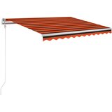Maison Chic Avtomatska zložljiva tenda - Senčniki 300x250 cm oranžna in rjava, (22038877) u