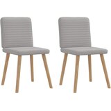 Maison Chic Jedilni stoli - Vzorci stoli 2 kosi siva blago A624, (22031995) | Shoptok.si