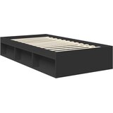  Krevetna konstrukcija Crna 100 x 200 cm Čvrsto borovo drvo | shoptok.hr