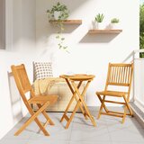 Bistro set za vrt 3 pcs Smeđa Čvrsto drvo akacije Cijene