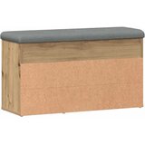  Klupa za cipele obrtnički hrast 82x32x45,5 cm izrađeno drvo | shoptok.hr