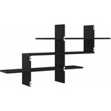  Zidna polica crni hrast 124,5x18x60,5 cm inženjerski drvo | Shoptok.si