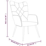 vidaXL stolica za opuštanje s osloncem za noge patchwork od tkanine | shoptok.hr