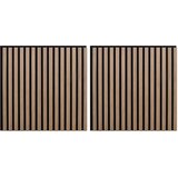  Zidne panele 2 pcs Smeđa 60,5 x 60 cm | shoptok.hr
