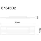 Globo STROPNA LED-SVETILKA WOODY /1750 lm/3000 K/230 V/ | Shoptok.si