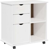  Gležnji kabinet Bela 63,5 x 39 x 65,5 cm Masivno borovo les, (5000232549) | Shoptok.si