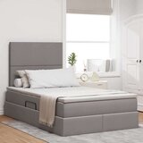 vidaXL Krevet s od storage Sivo-smeđa 120 x 200 cm Lažna koža | shoptok.hr