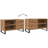 vidaXL Omarica za gramofonske plošče artisan hrast 84,5x38x48 cm | Shoptok.si