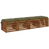  Jastučići za sjedalo od 4 dijela SOEST 4 kom. 100% poliester | shoptok.hr