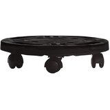 Kolica za biljke s kotačima 5 kom promjer 30 cm crna 170 kg | shoptok.hr