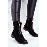 Kesi Women's ankle boots leather black Nicole 2593 | Shoptok.si