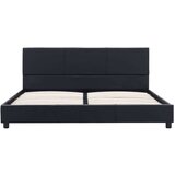  Za krevet od umjetne kože crni 160 x 200 cm | shoptok.hr