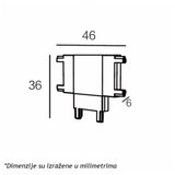 Magnetic SLIM KONEKTOR T BELI (26-A-T) | ePonuda.com