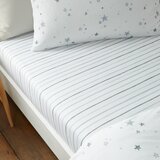 Bianca Bijela pamučna dječja plahta s gumom za krevet za jednu osobu 90x190 cm Stars – | shoptok.hr