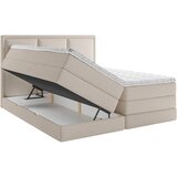 MID.YOU POSTELJA BOXSPRING 200 cm x 220 cm , les, tekstil, leseni material naravne barve | Shoptok.si