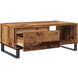vidaXL Klubska mizica starinski les 90x50x36,5 cm inženirski les | Shoptok.si