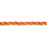 Pp uže po dužnom metru (Promjer: 8 mm, Polipropilen, Narančaste boje, 3-struko usukano)