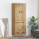 vidaXL Highboard Umjetnički hrast 69,5 x 34 x 180 cm Konstruirano drvo | shoptok.hr
