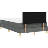 vidaXL Krevet s opružnom kutijom s madracem Tamno siva 120x190 cm Tkanina | shoptok.hr