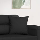  Ukrasni jastuci 2 kom crni 40 x 40 cm od mikrovlakana | shoptok.hr