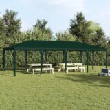 vidaXL Šotor za zabave Zeleni 8x4 m PE | Shoptok.si
