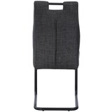 Cantus nihajni stol, kovina, tekstil črna, temno siva | Shoptok.si