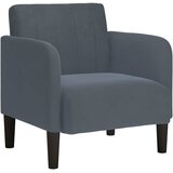 SOFA s naslonima za ruke tamno siva 54 cm baršunasta | Shoptok.si