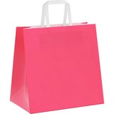 Papirnate vrećice 250 kom s ručkama ružičaste 26x17x25 cm | shoptok.hr