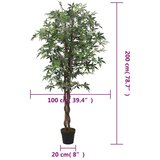  Umjetno stablo javora 756 lista 200 cm zeleno | shoptok.hr