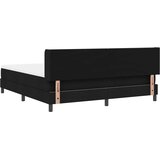  s opruga kutije s uzglavljem Crna 200 x 180 cm tkanina | shoptok.hr