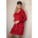 Kesi Velvet dress with a decorative red pattern | Eponuda.ba