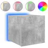  Zidni TV ormarić s LED svjetlima siva boja betona 30,5x35x30 cm | Eponuda.ba