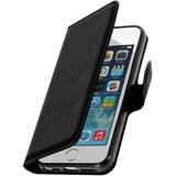 AVIZAR Stoječa torbica Wallet Flip z režami za kartice za iPhone 5 / 5S / SE - črna, (20526893) | Shoptok.si
