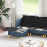  Set namještaja za dnevni boravak s jastukom 5 pcs Plava Tkanina | shoptok.hr